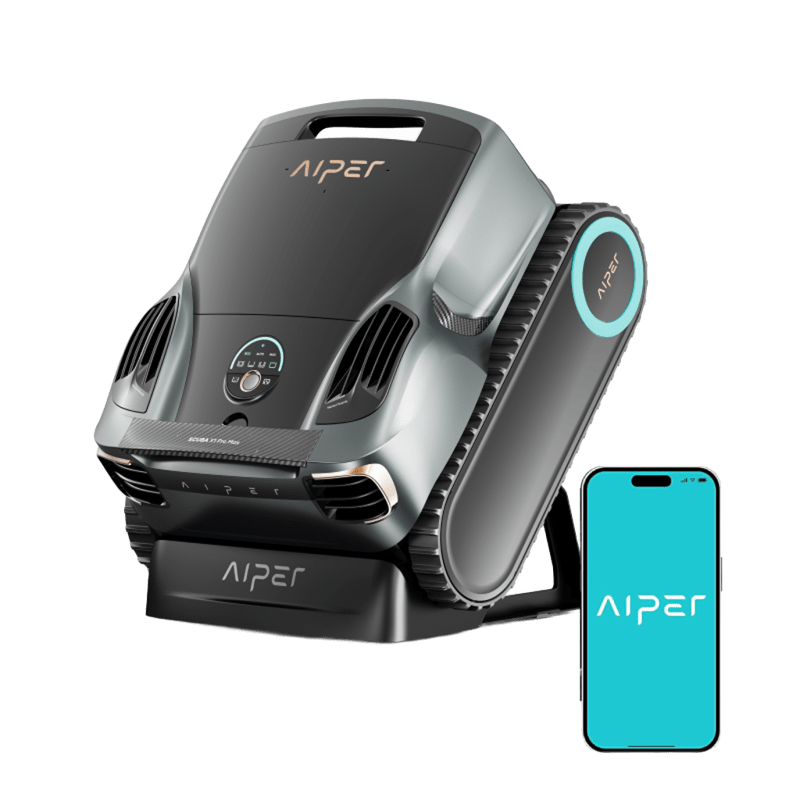 Aiper Scuba X1 Pro Max Poolroboter kabellos mit Akku, 360° Mapping FlexiPath 2.0