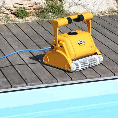 Dolphin Dynamic PRO X2 GYRO Poolroboter mit Fernbedienung Combi-Bürste 25m Pools