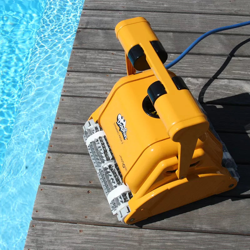 Dolphin Dynamic PRO X2 GYRO Poolroboter mit Fernbedienung Combi-Bürste 25m Pools