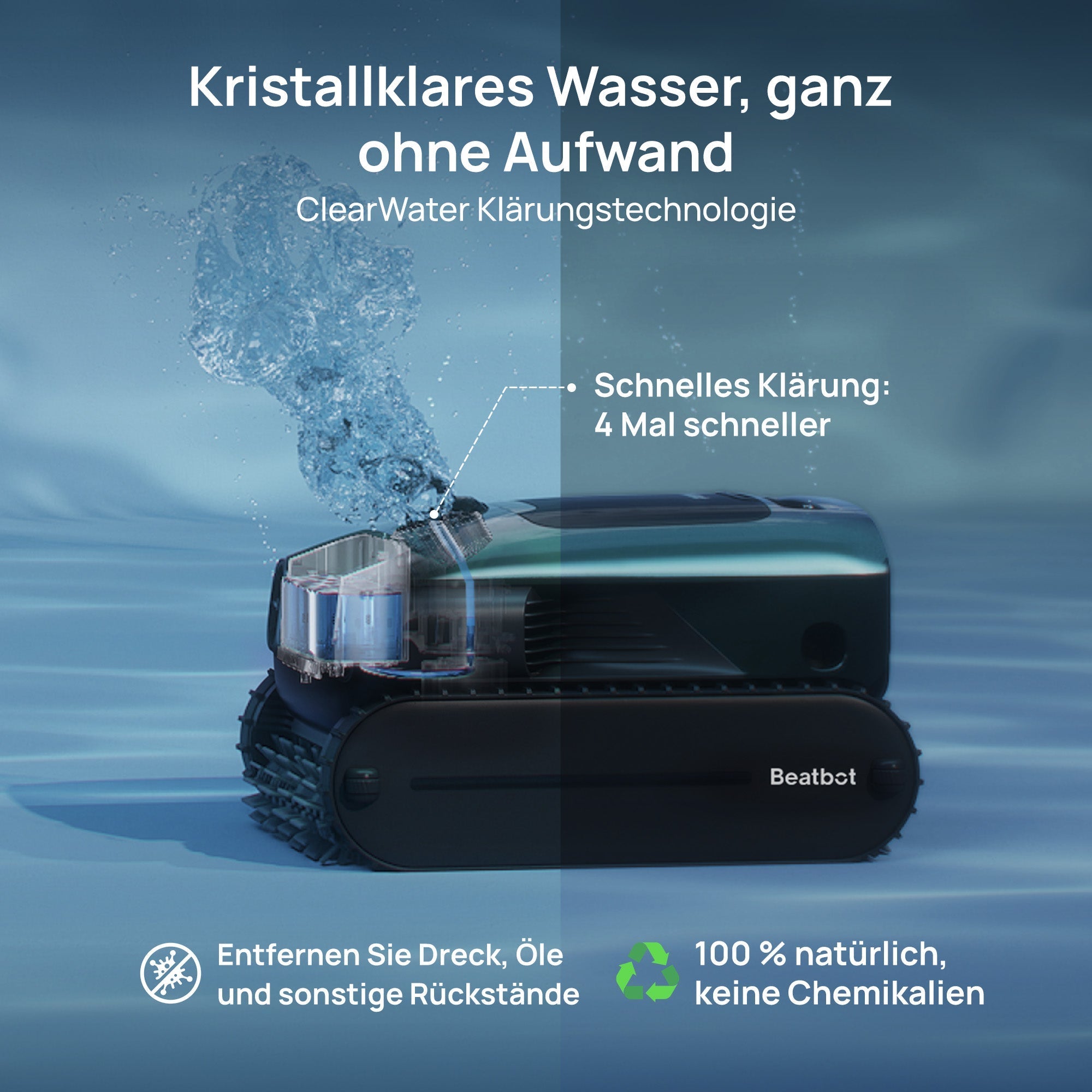Beatbot AquaSense 2 Pro Poolroboter bis 300m² + iSkim Ultra Oberflächen-Skimmer