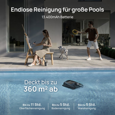 Beatbot AquaSense 2 Pro Poolroboter bis 300m² + iSkim Ultra Oberflächen-Skimmer