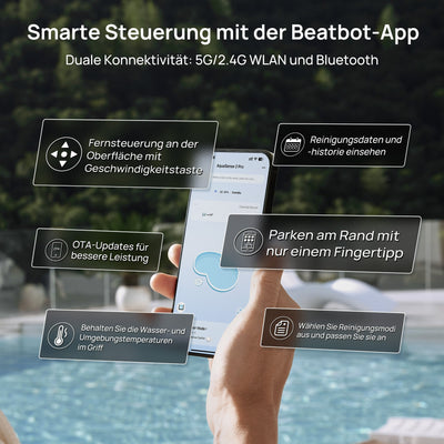 Beatbot AquaSense 2 Pro Poolroboter bis 300m² + iSkim Ultra Oberflächen-Skimmer