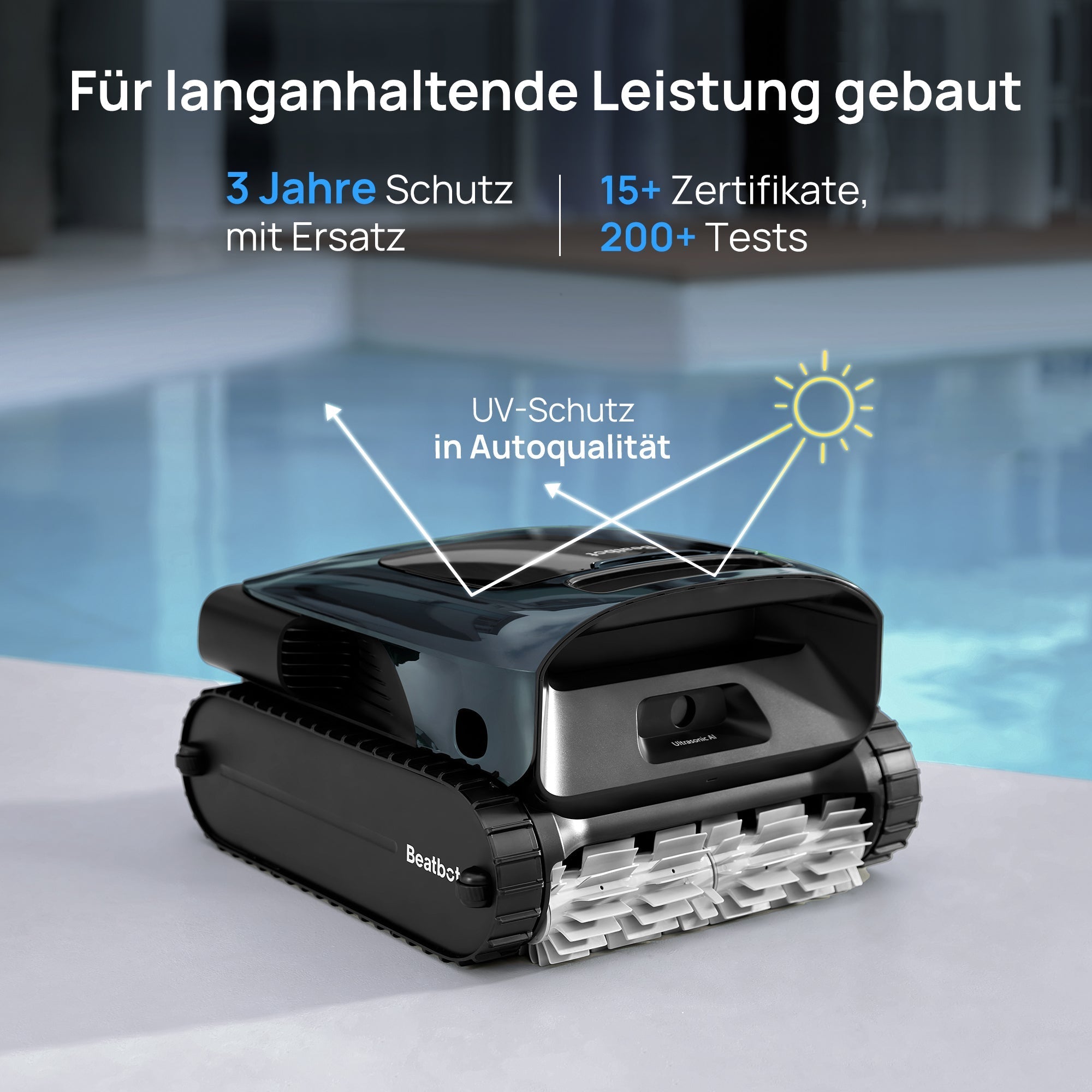 Beatbot AquaSense 2 Pro Poolroboter bis 300m² + iSkim Ultra Oberflächen-Skimmer