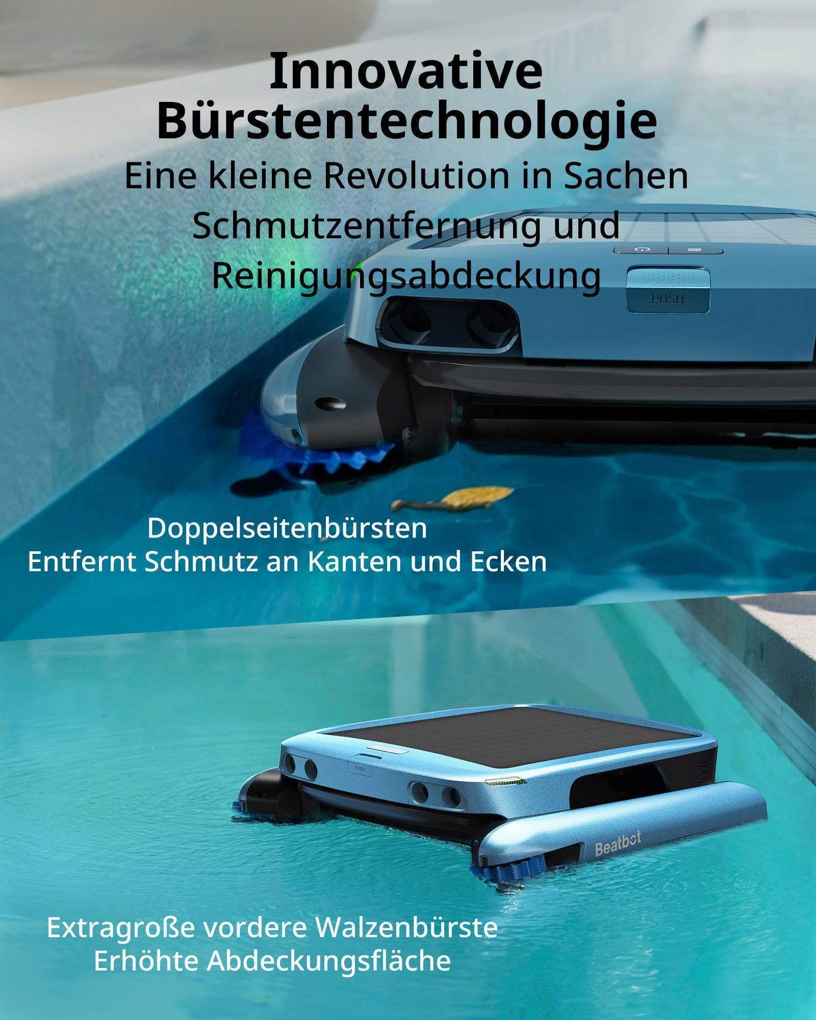 Beatbot AquaSense 2 Pro Poolroboter bis 300m² + iSkim Ultra Oberflächen-Skimmer