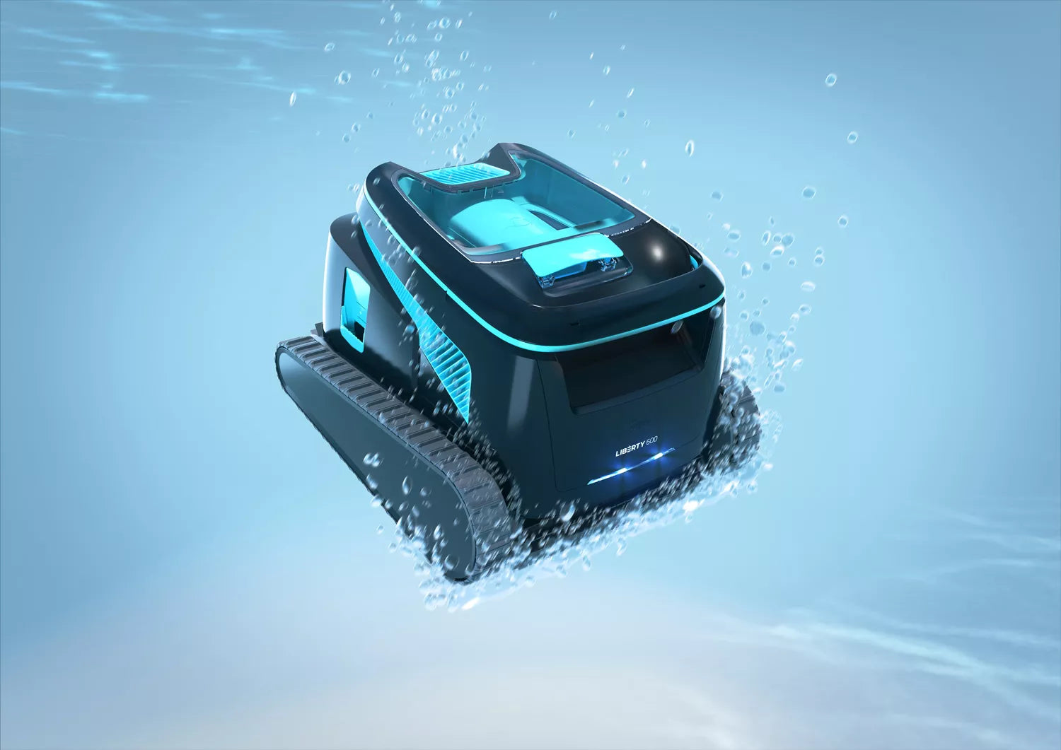 Dolphin Liberty 600 Poolroboter Kabellos – Bis 15 m – Treppenreinigung, App, 2 Wochen Betrieb, Boden Wand Wasserlinie
