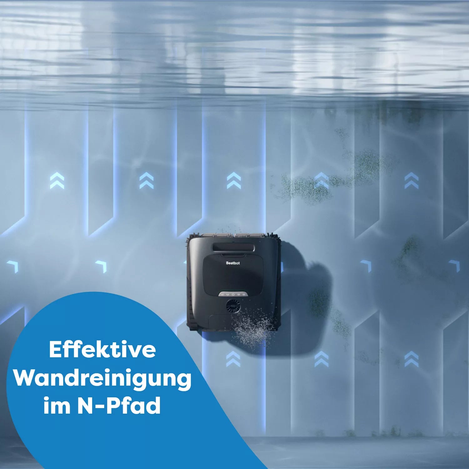 Beatbot AquaSense 2 Ultra Poolroboter mit KI-Navigation 5-in-1 Boden Wand Wasserlinie